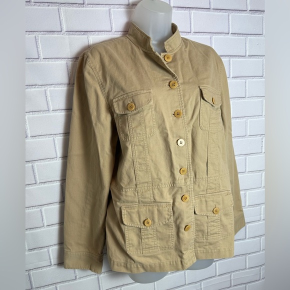 JONES NEW YORK Sport Women's Tan Button-Up Jacket/size L - Picture 9 of 12